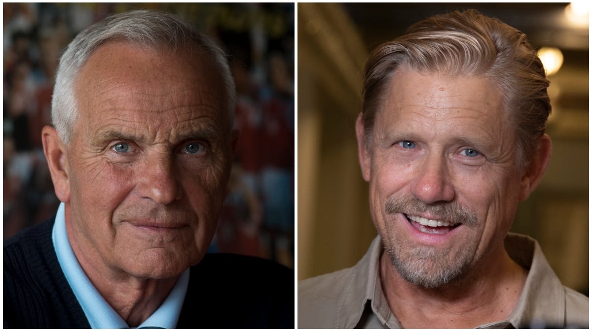 Richard Møller Nielsen og Peter Schmeichel