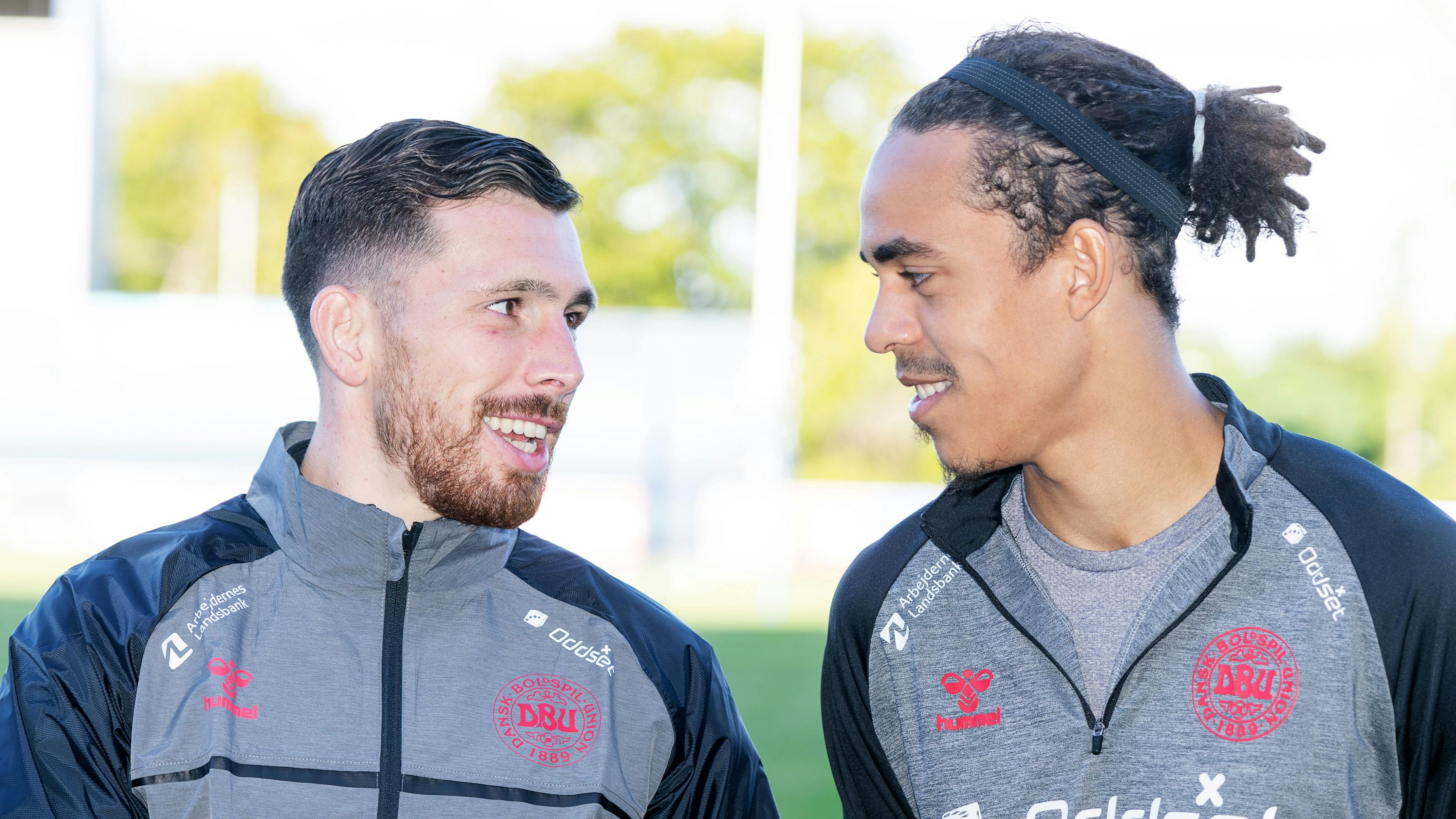 Pierre-Emile Højbjerg og Yussuf Poulsen.