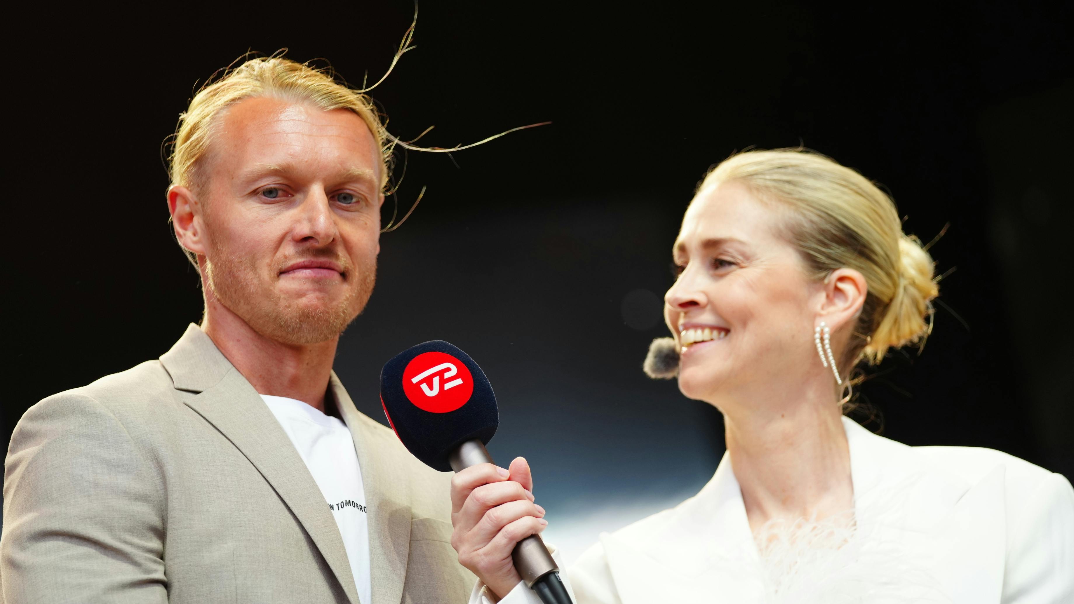 Simon Kjær og Camilla Martin.