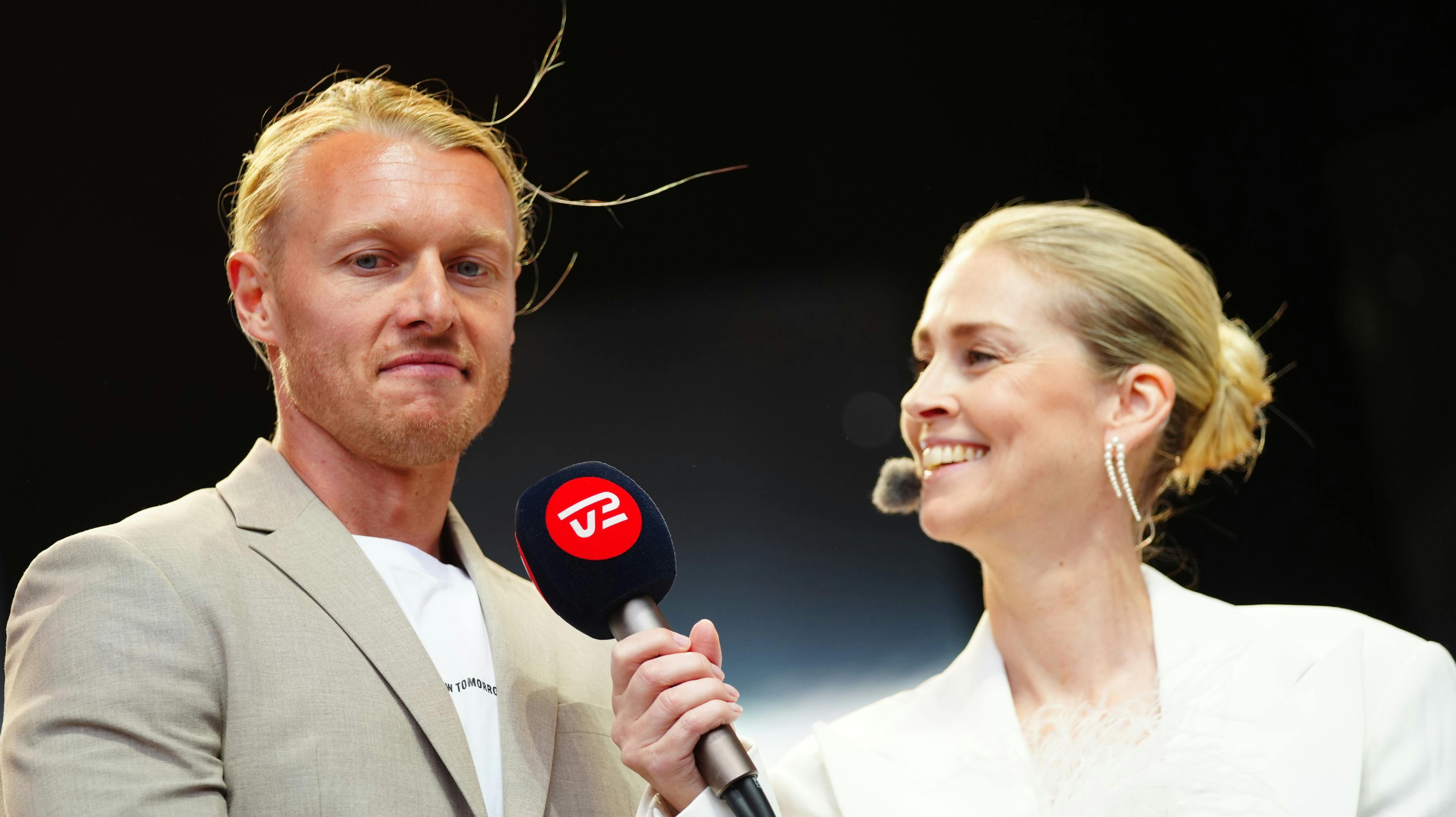 Simon Kjær og Camilla Martin.