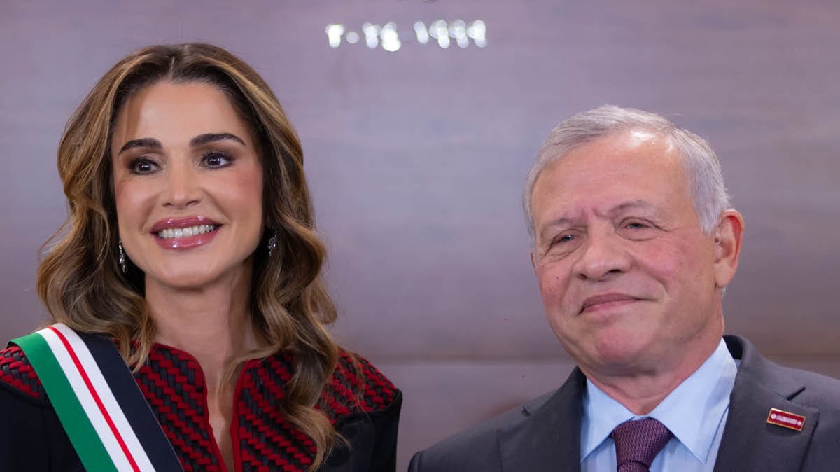 Dronning Rania og kong Abdullah.