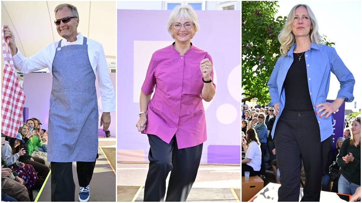 Politikere går catwalk på Folkemøde 2024