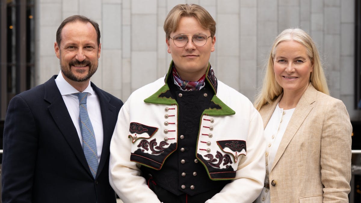 Kronprins Haakon, prins Sverre Magnus og kronprinsesse Mette-Marit