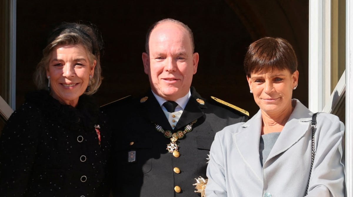 Prinsesse Caroline, fyrst Albert og prinsesse Stéphanie 
