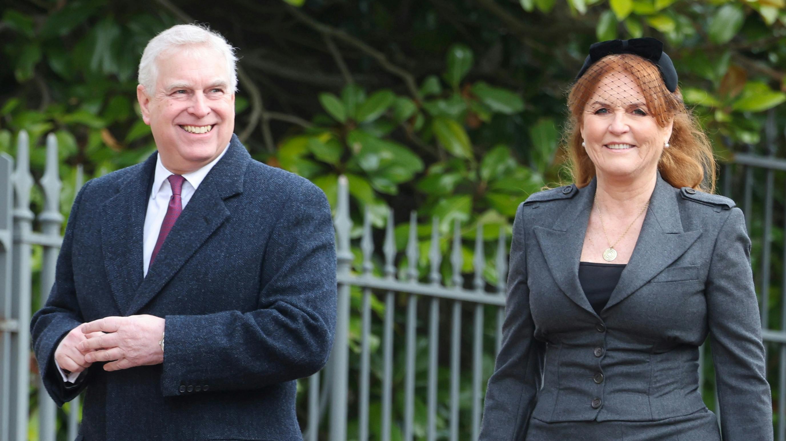 Prins Andrew og hertuginde Sarah. 