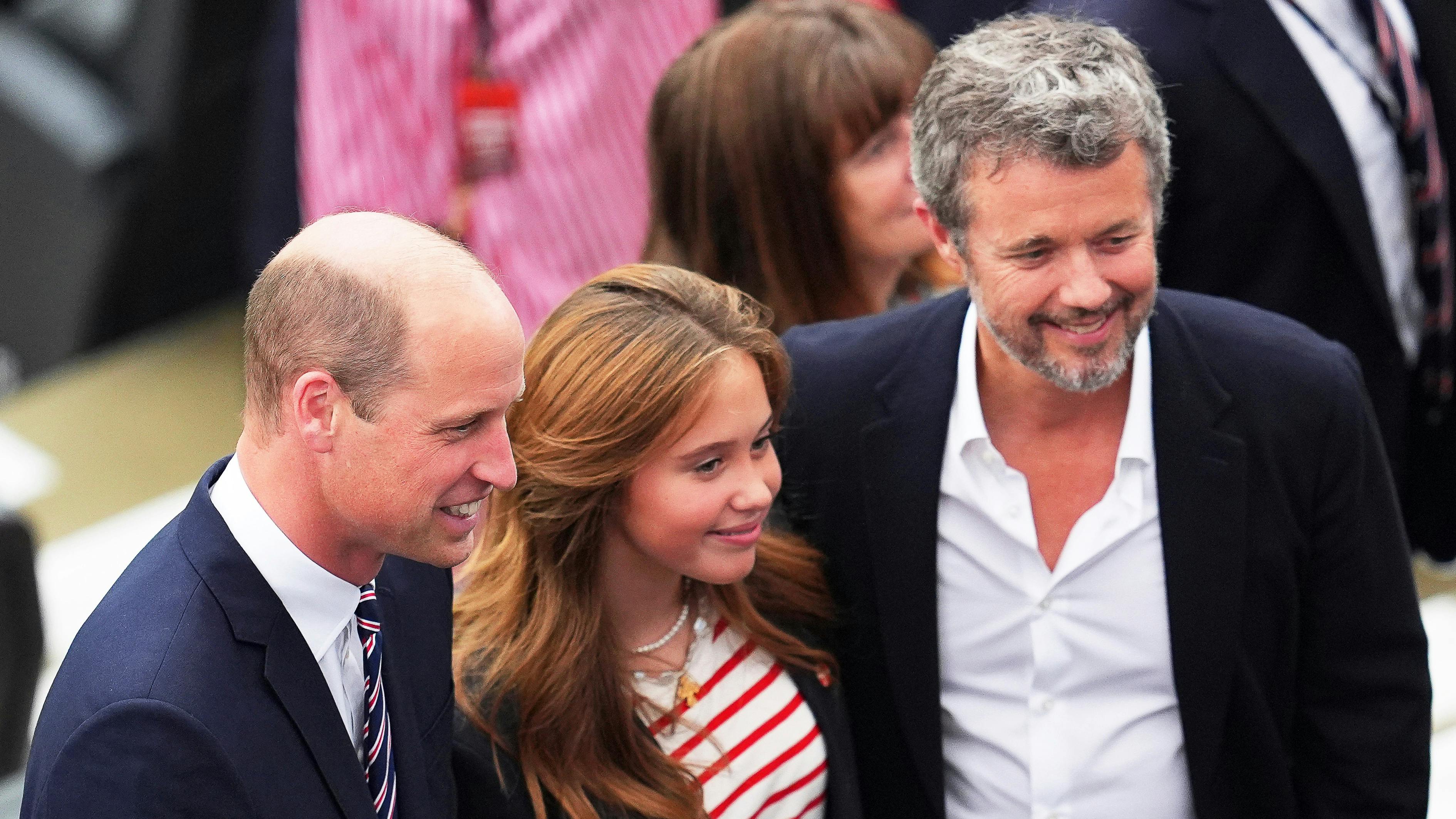 Prins William, prinsesse Josephine og kong Frederik.&nbsp;