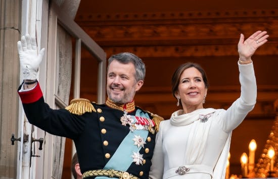 Kong Frederik og dronning Mary.