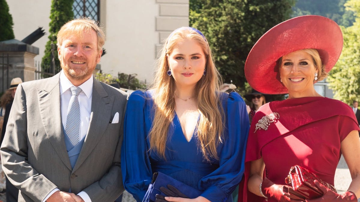 Kong Willem-Alexander, prinsesse Amalia og dronning Maxima