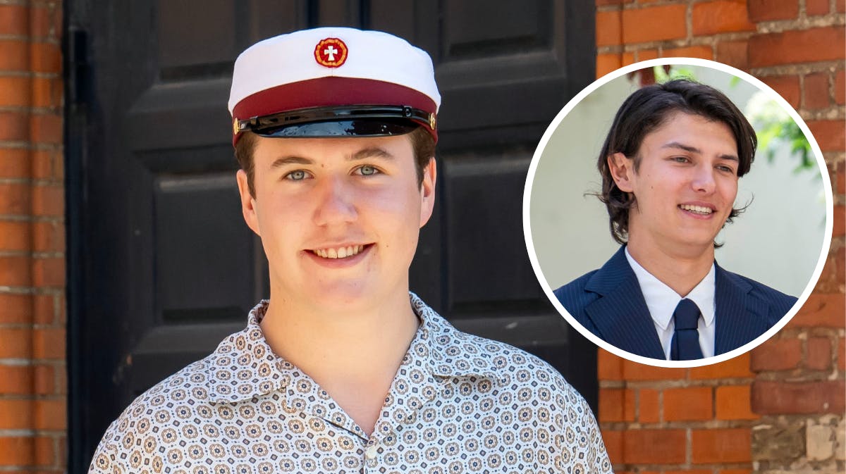 Kronprins Christian. Indsat foto af grev Nikolai. 