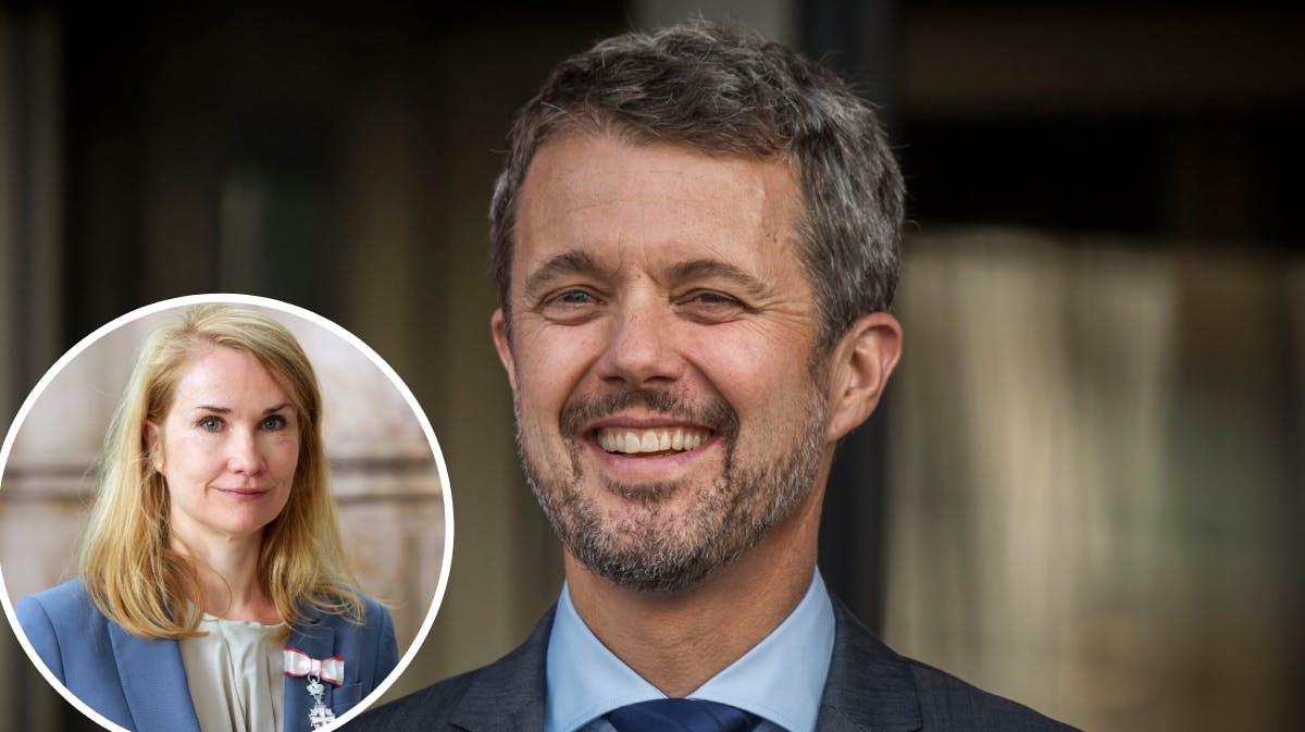 Kong Frederik. Indsat foto: Kontorchef i Statsministeriet, Lene Mandel Vensild, som takkede for Ridderkorset