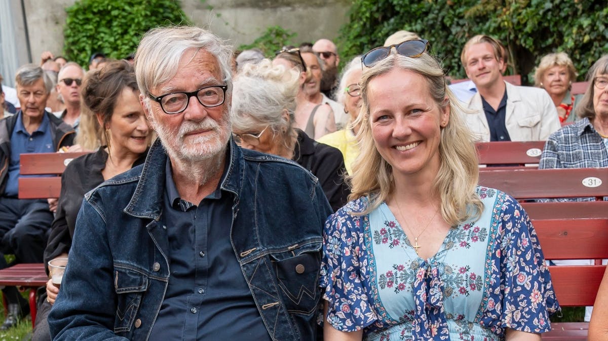 Ida Auken var i byen med sin far, Erik A. Nielsen, onsdag. 