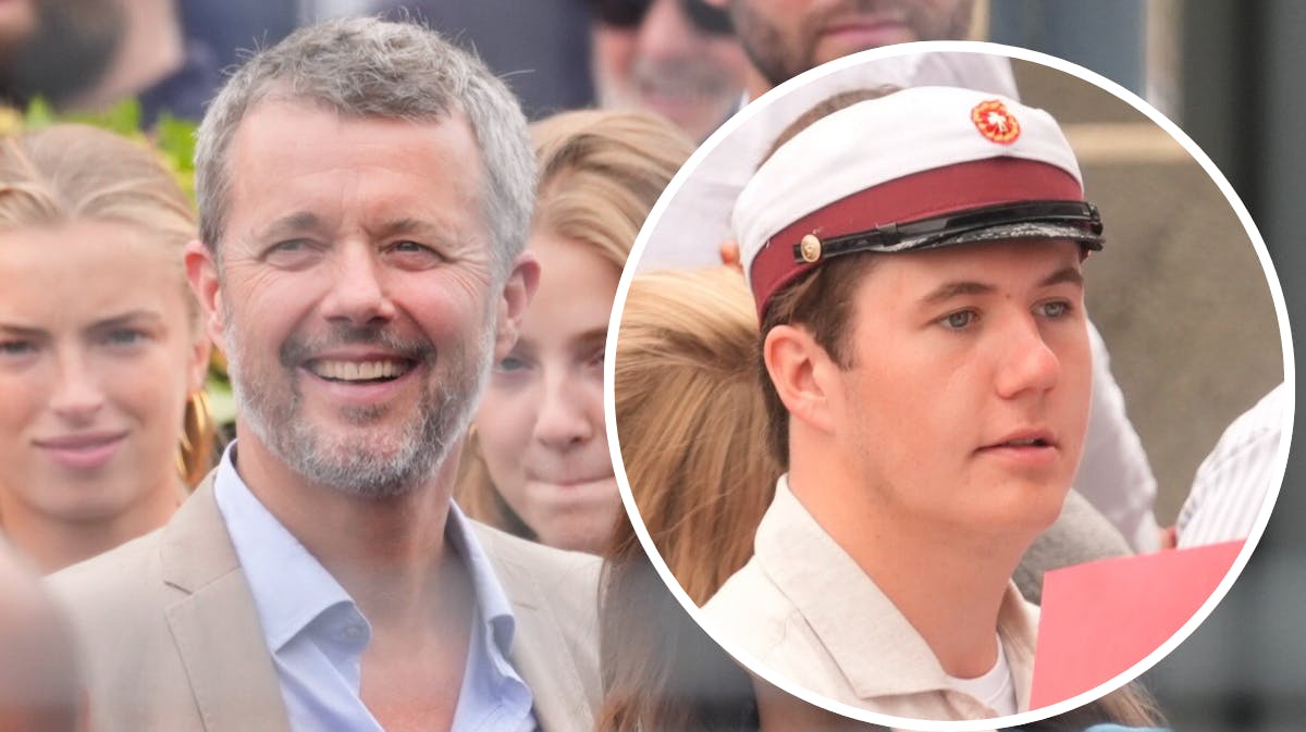 Kong Frederik og kronprins Christian. 