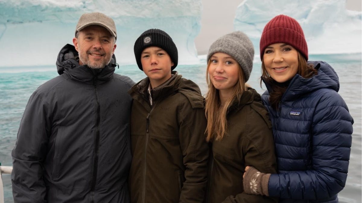 Kong Frederik, prins Vincent, prinsesse Josephine og dronning Mary