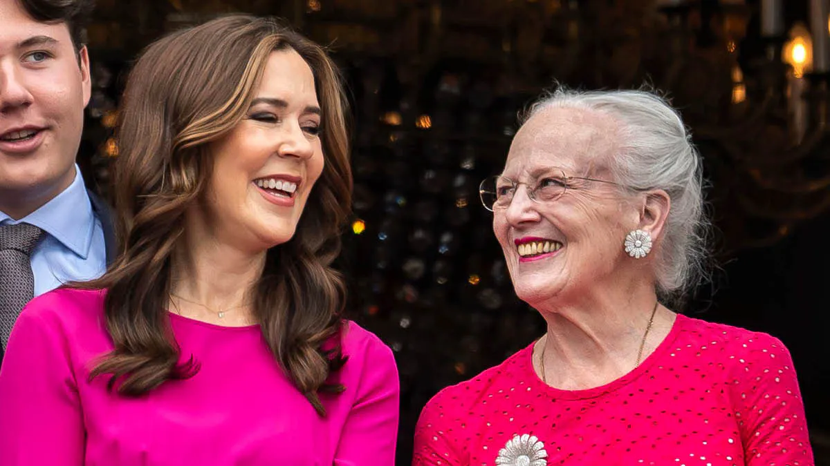 Dronning Mary og dronning Margrethe. 