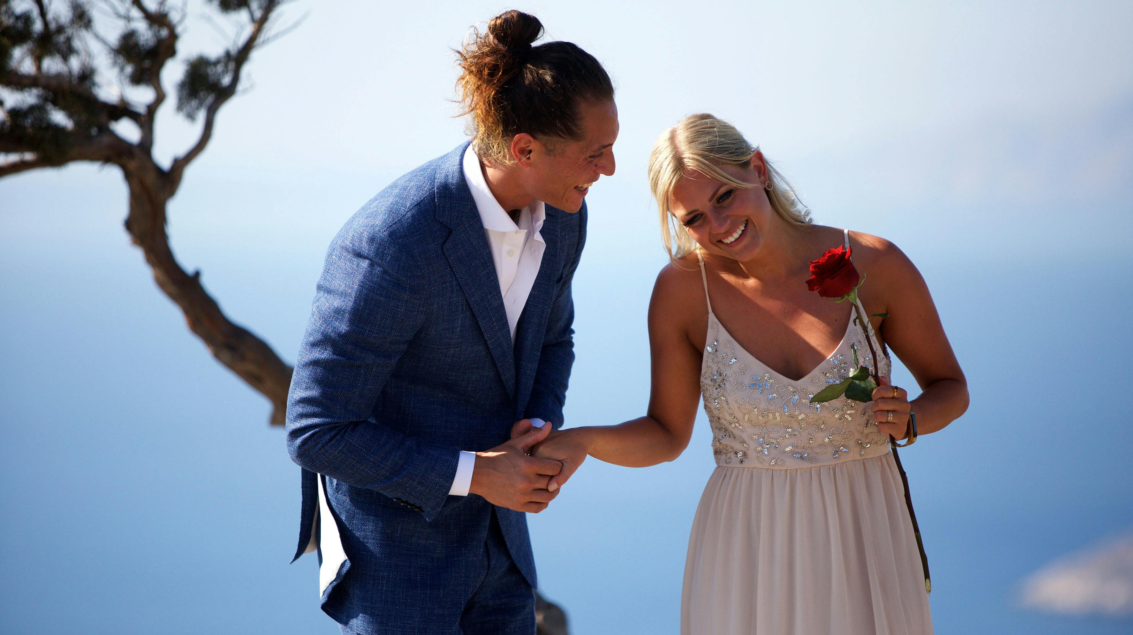 Jaffer Janjooa og Bolette Birch fra første sæson af "Bachelor". 