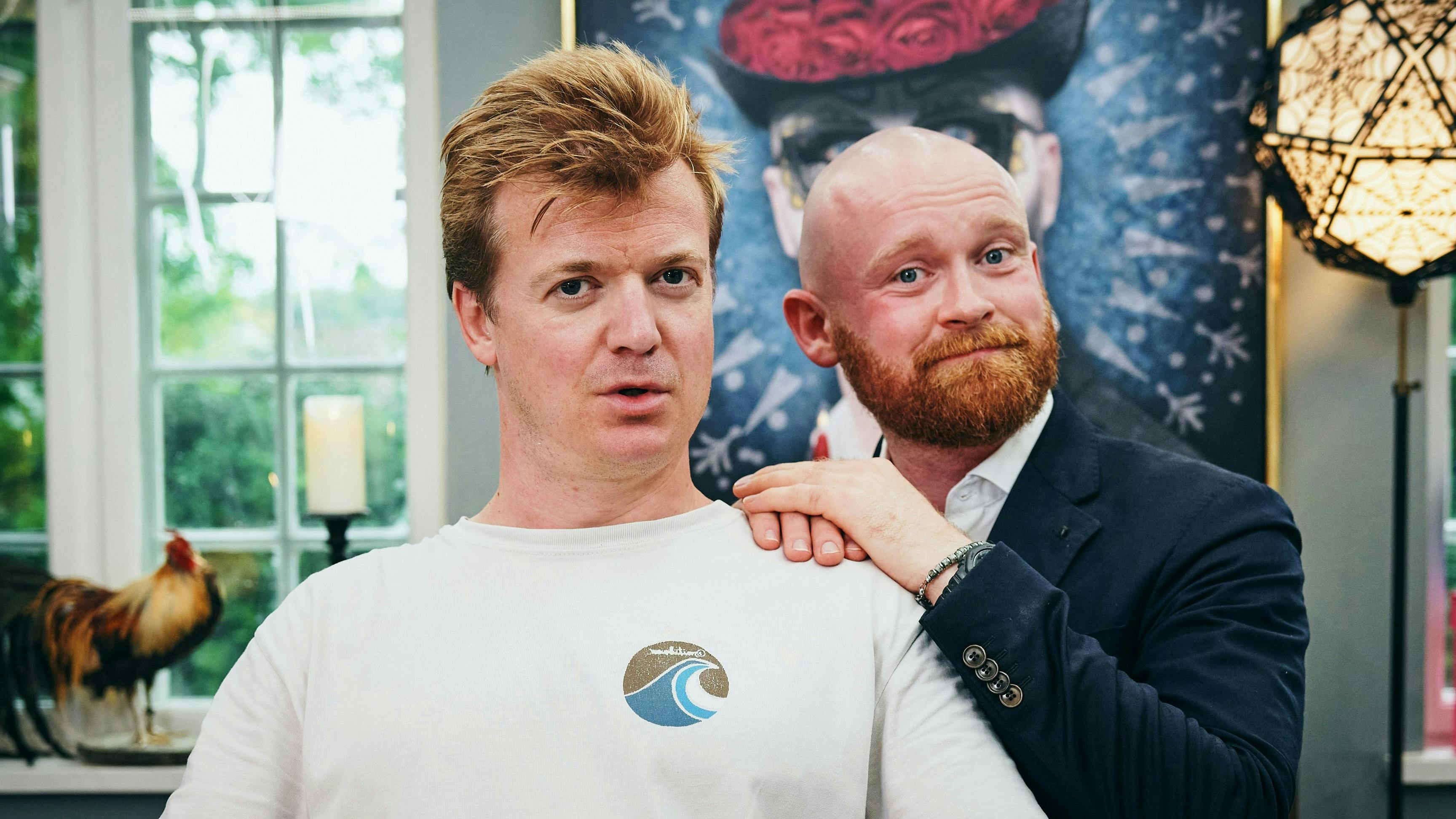 Tobias Dybvad og Mark Le Fevre i "Stormester".
