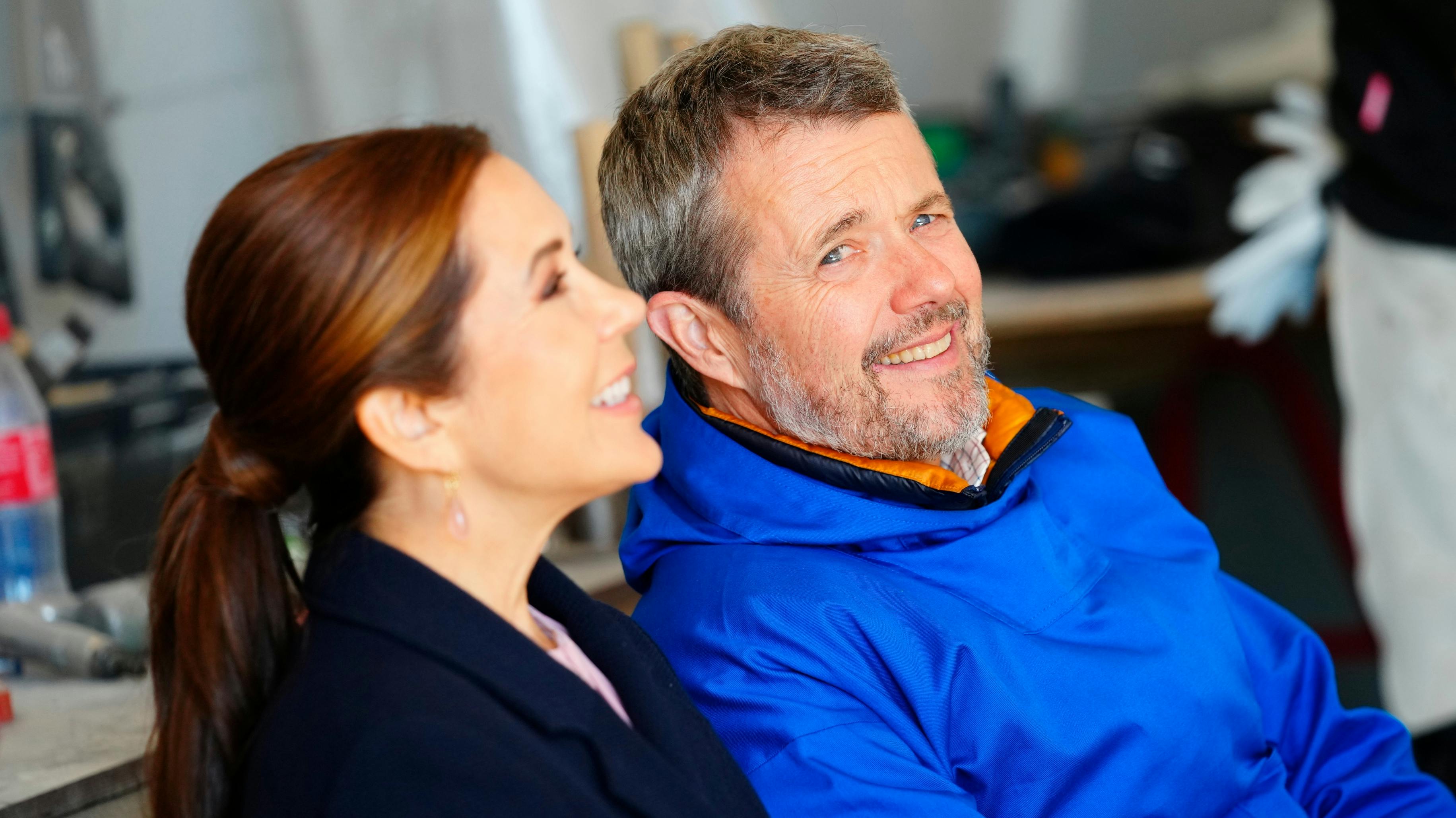 Dronning Mary og kong Frederik.