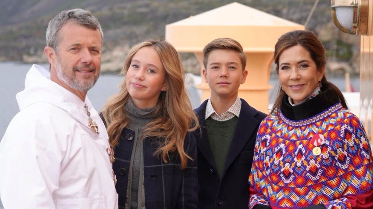 Kong Frederik, prinsesse Josephine, prins Vincent og dronning Mary