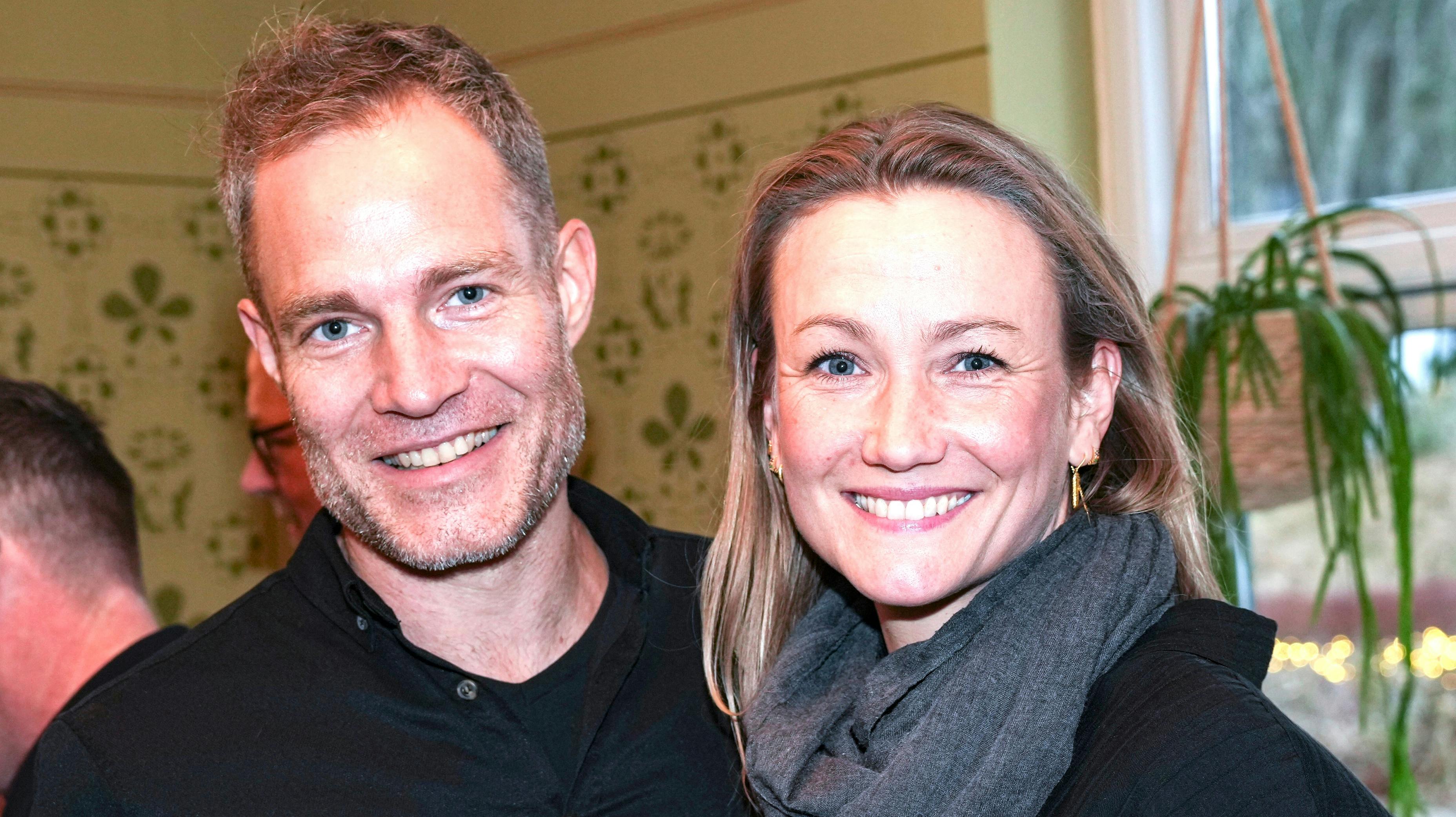 Sara Lygum og kæresten Jonas.