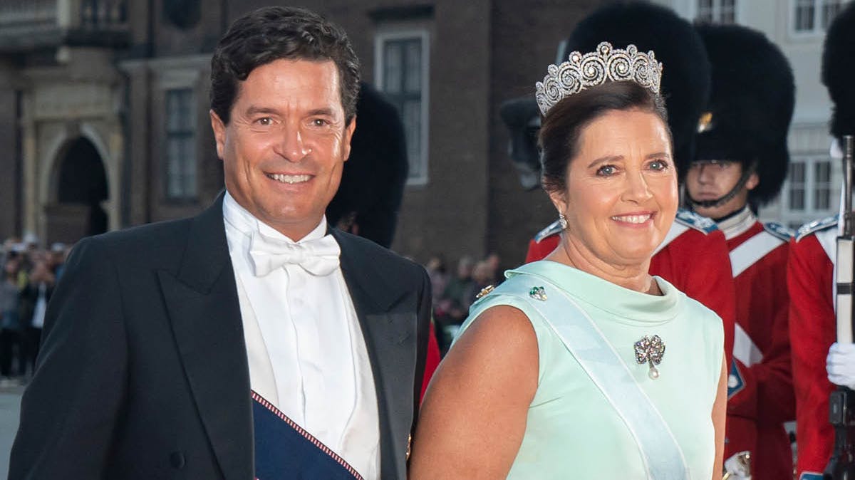 Carlos Morales Quintana og prinsesse Alexia.