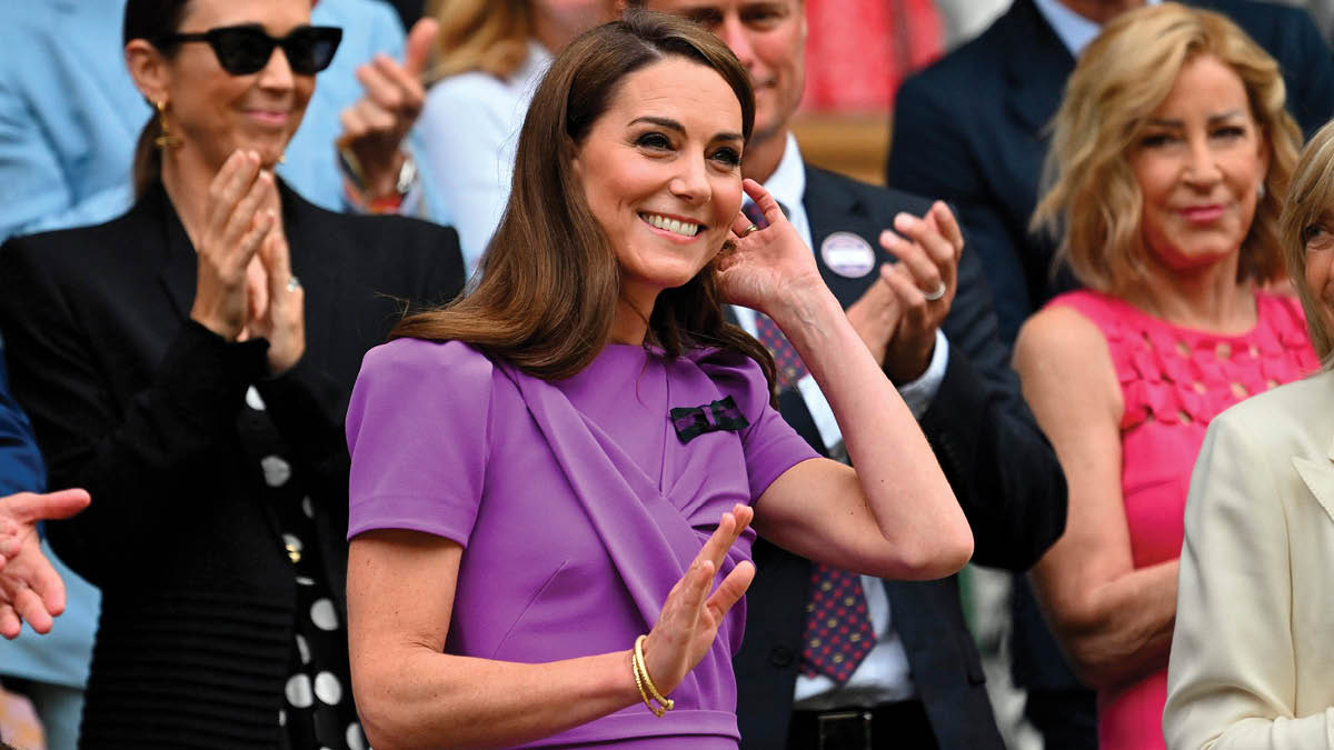 Prinsesse Catherine og prinsesse Charlotte til Wimbledon 14. juli 2024.