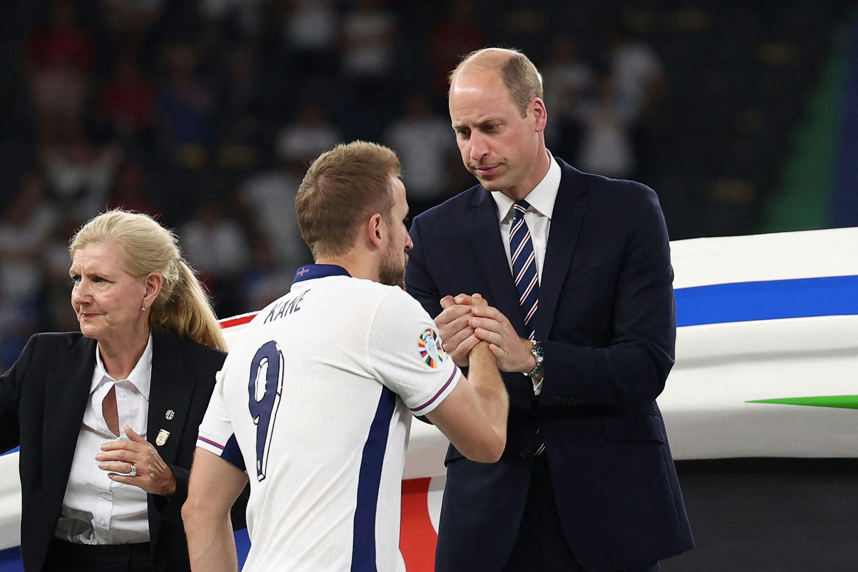 Prins William og Harry Kane.