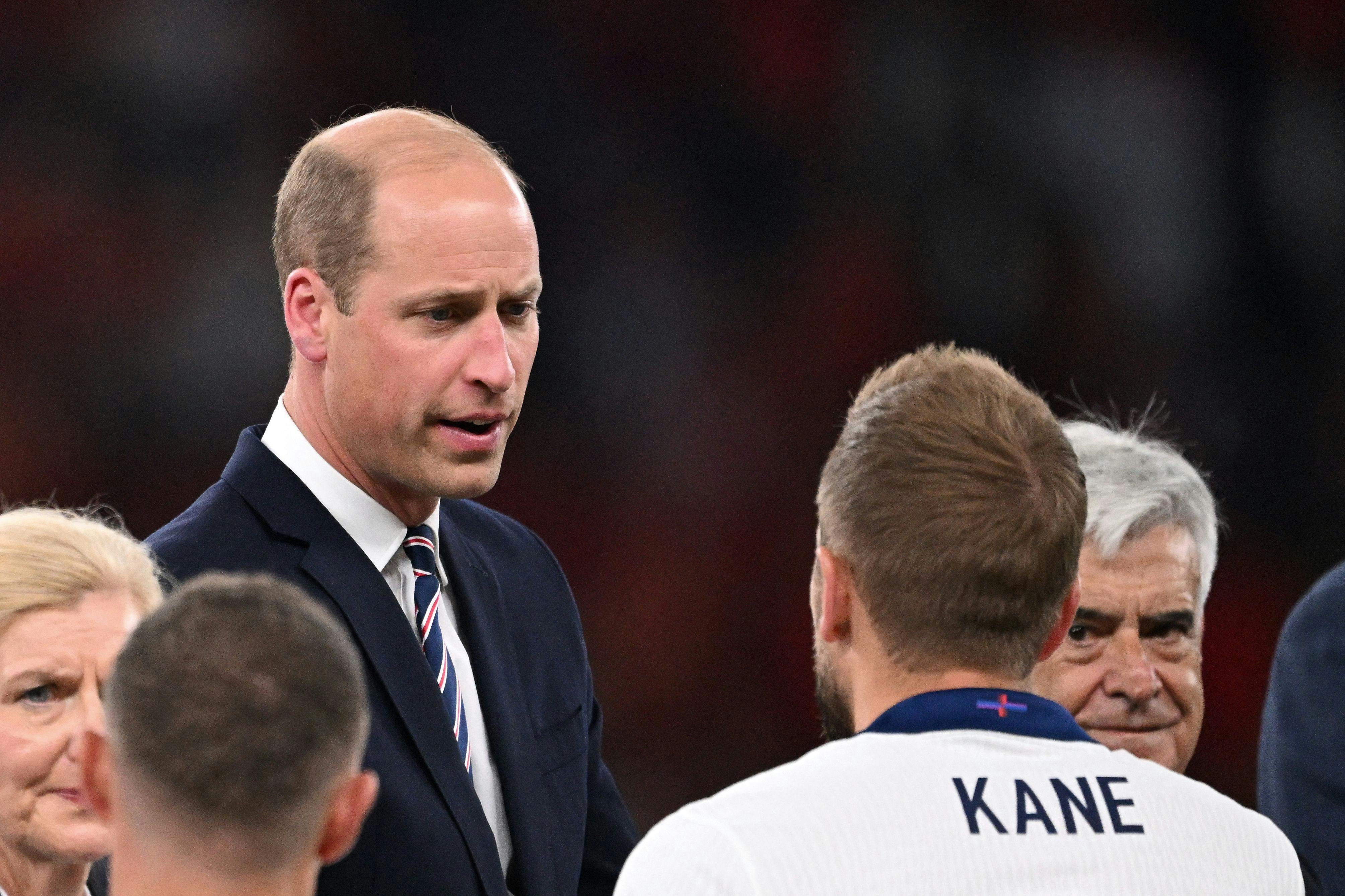 Prins William og Harry Kane.