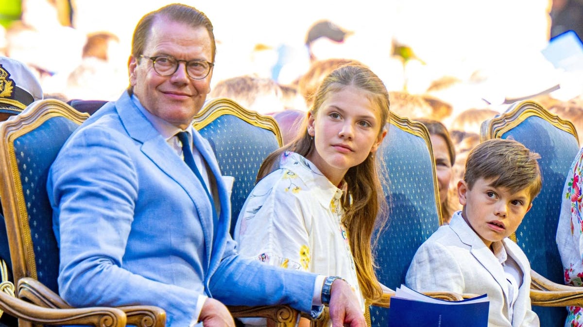 Prins Daniel, prinsesse Estelle og prins Oscar