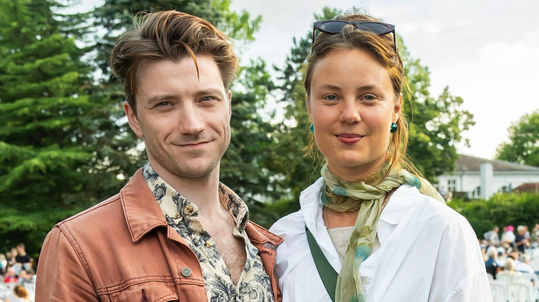 Alban Lendorf og kæresten Alberte.