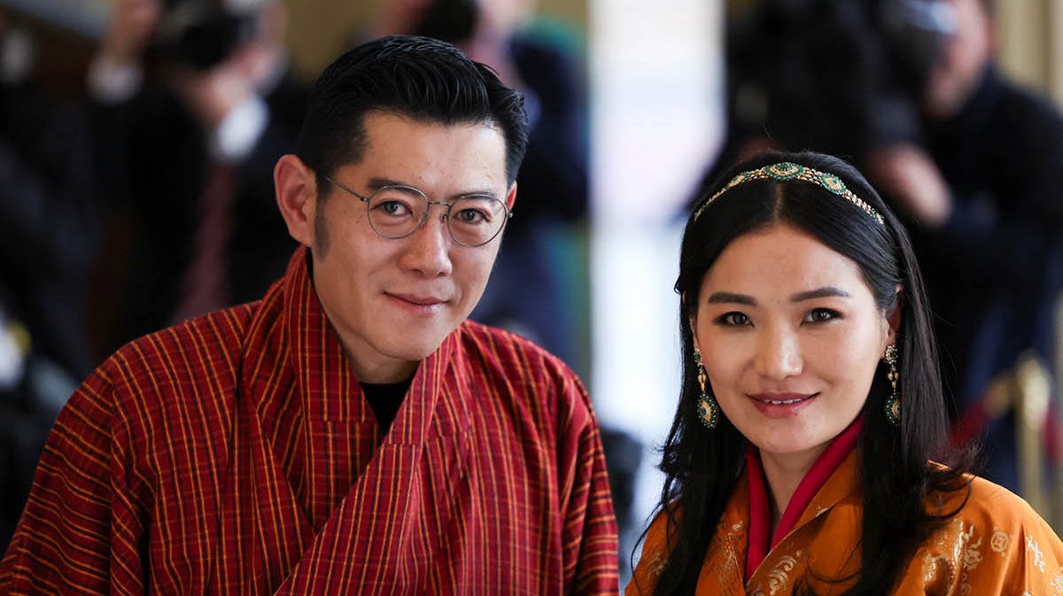 Kongeparret i Bhutan, Jigme Khesar Namgyel Wangchuck og Jetsun Pema.