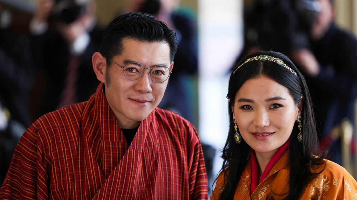 Kongeparret i Bhutan, Jigme Khesar Namgyel Wangchuck og Jetsun Pema.