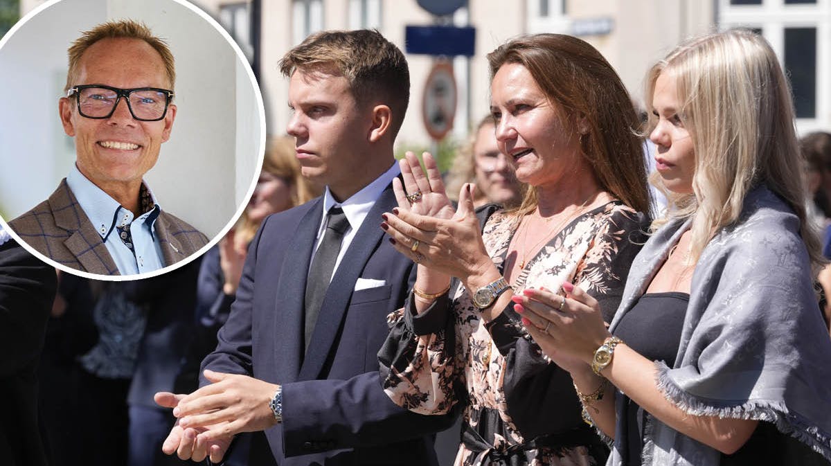 Jens Werners bisættelse.