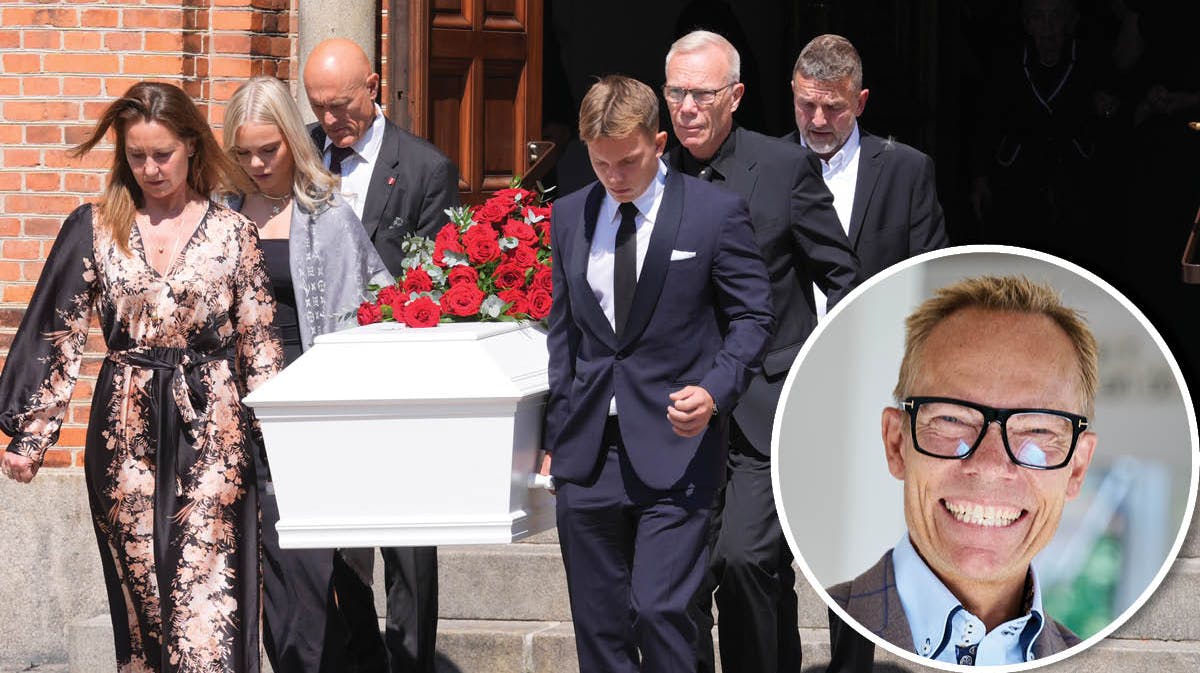 Jens Werners bisættelse.