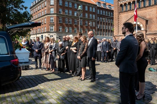 Jens Werners bisættelse ved Sankt Pauls Kirke.