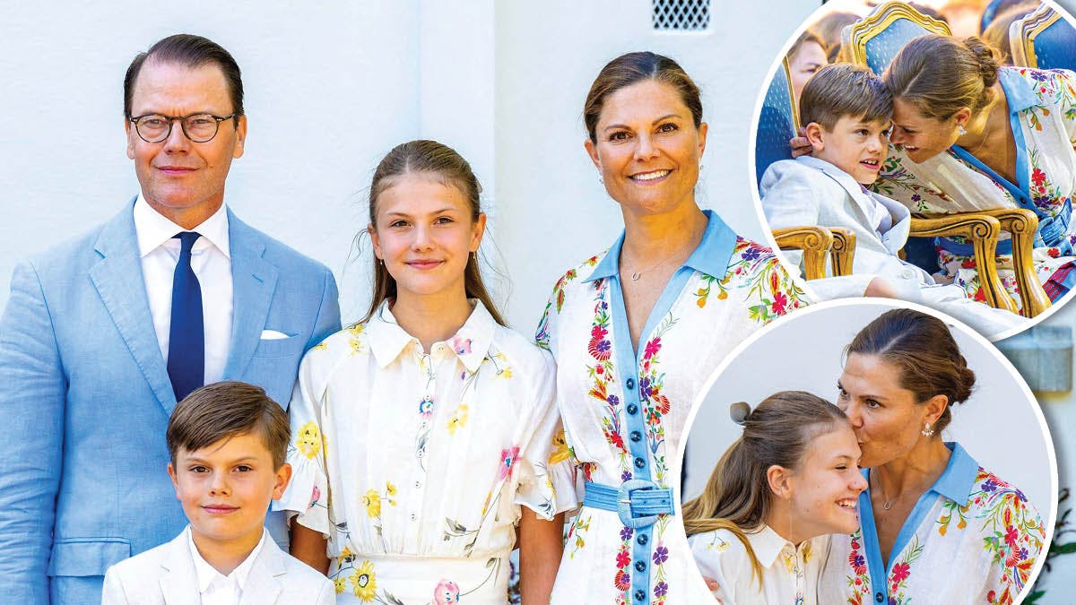 Kronprinsesse Victoria og familien. 