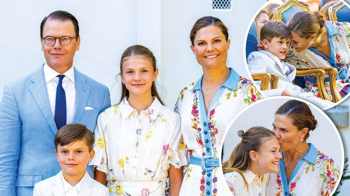 Kronprinsesse Victoria og familien.