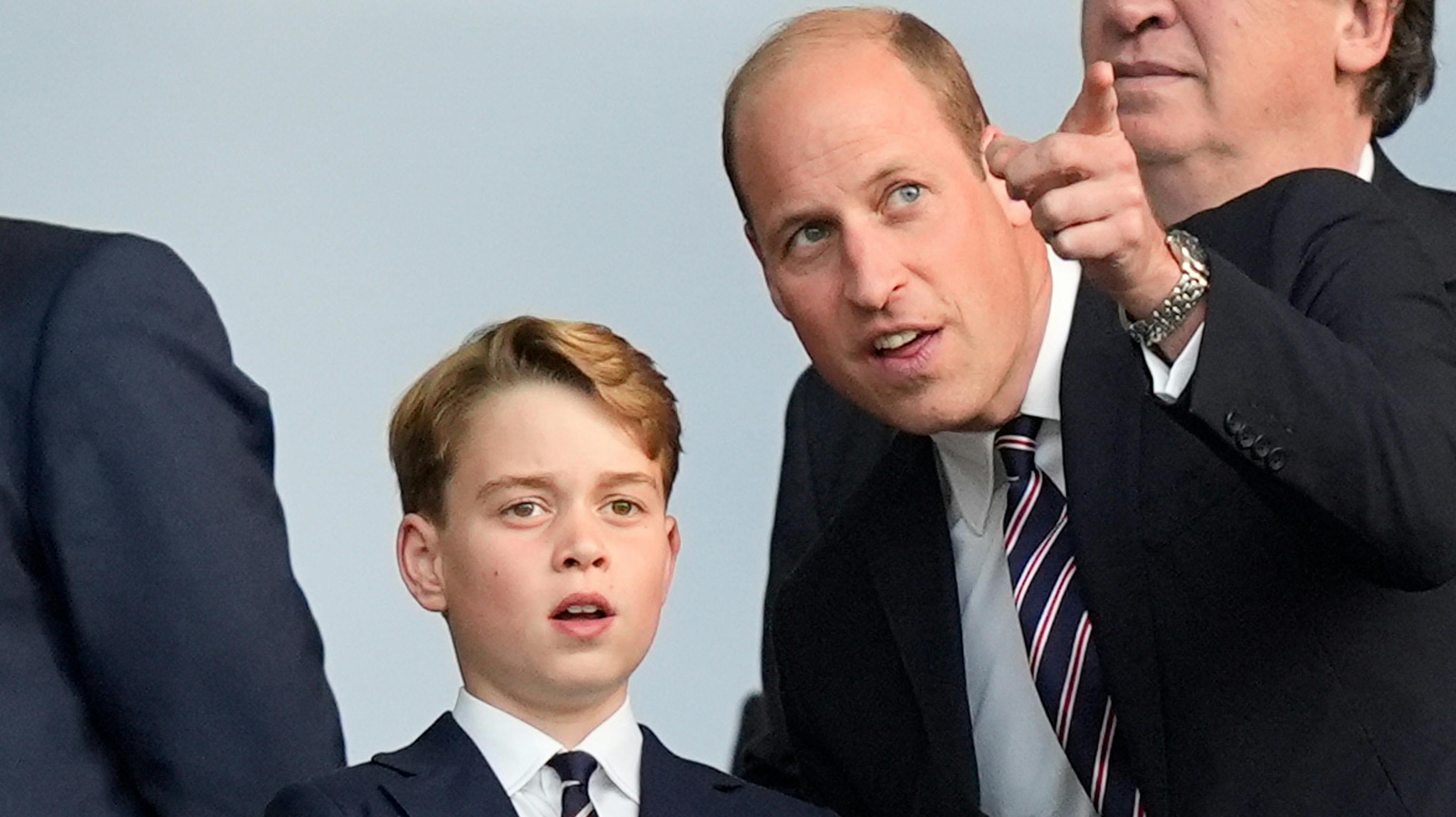 Prins George og prins William. 