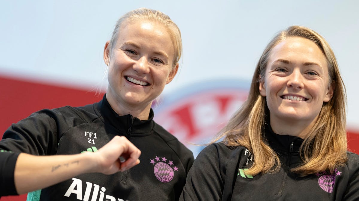 Pernille Harder og Magdalena Eriksson