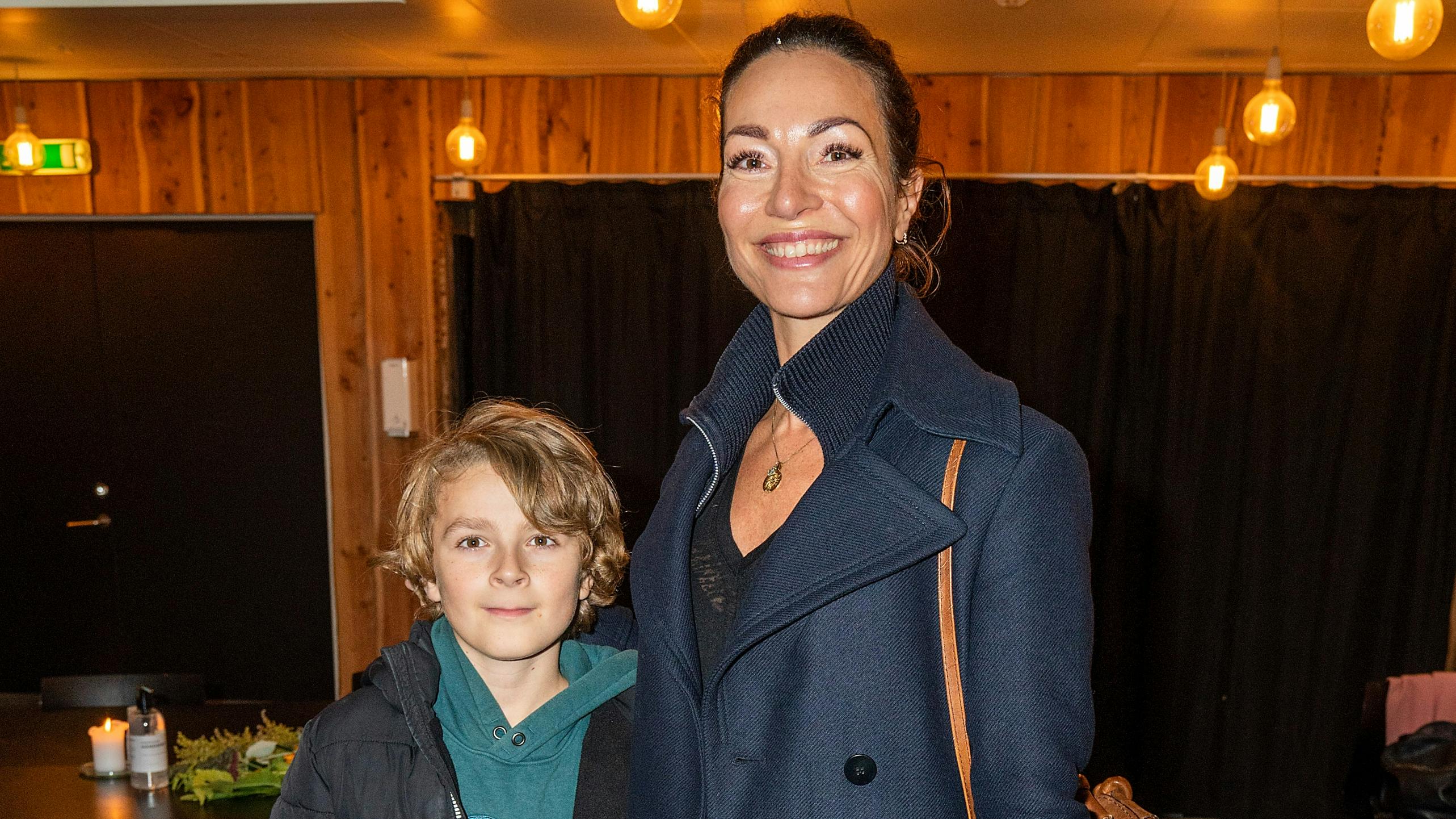 Katrine Engberg med sønnen Cassius i 2020.