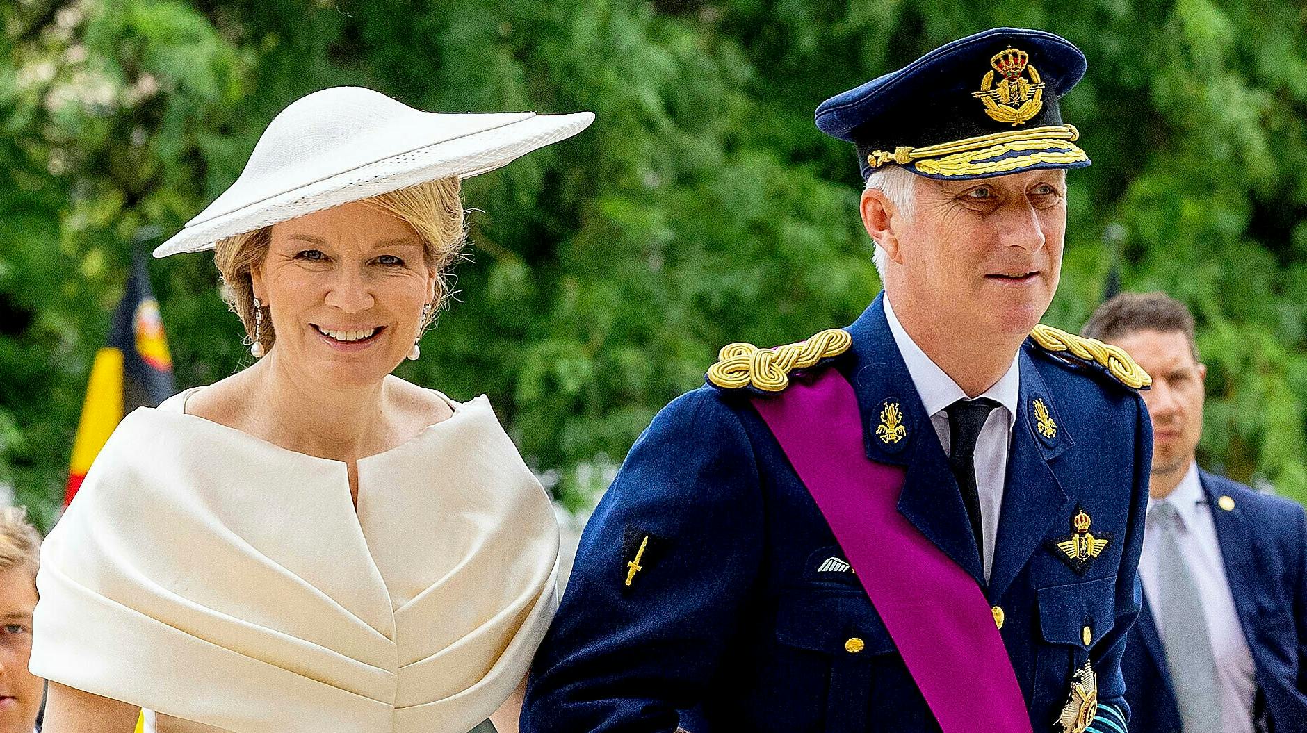 Dronning Mathilde og kong Philippe. 