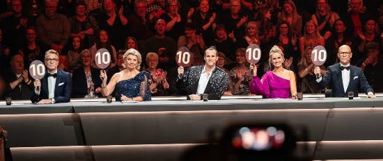 Dommerpanelet ved finalen 2024 i Forum Horsens.