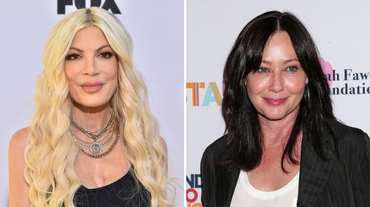 Tori Spelling og Shannen Doherty. 