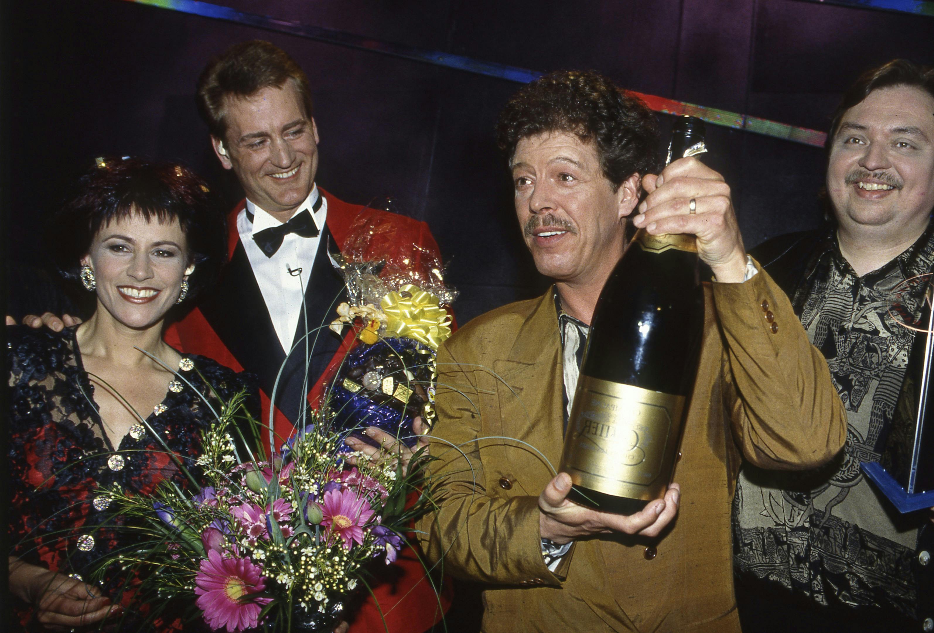 Tommy Seebach, Keld Heick og Kirsten Siggaard ved Melodi Grand Prix 1993.