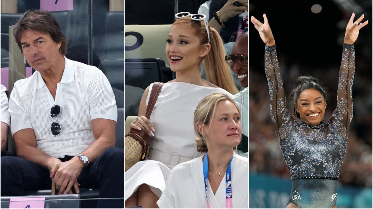 Tom Cruise, Ariana Grande og Simone Biles 