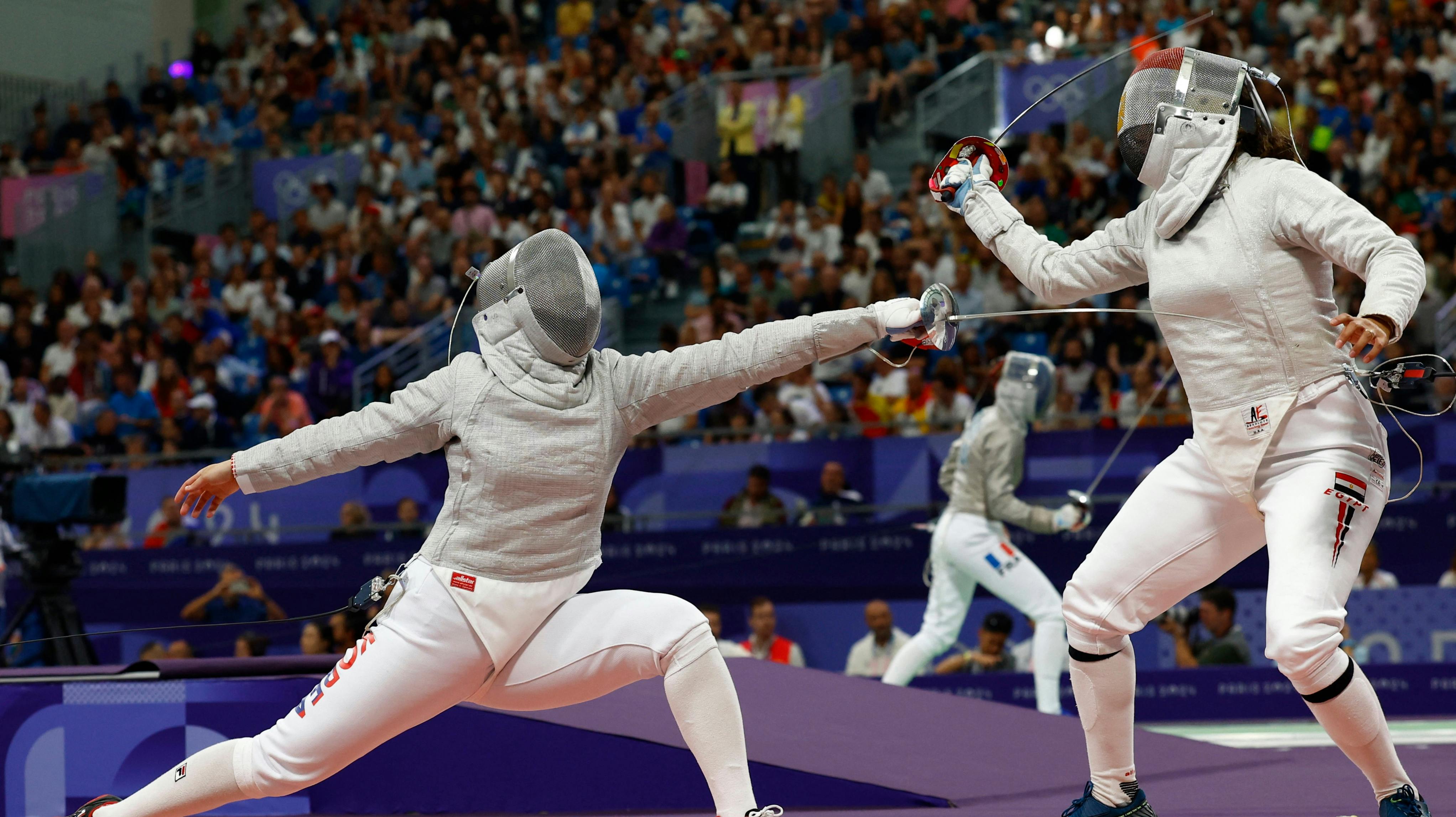 Jeon Hayoung (tv.) og Nada Hafez (th.).