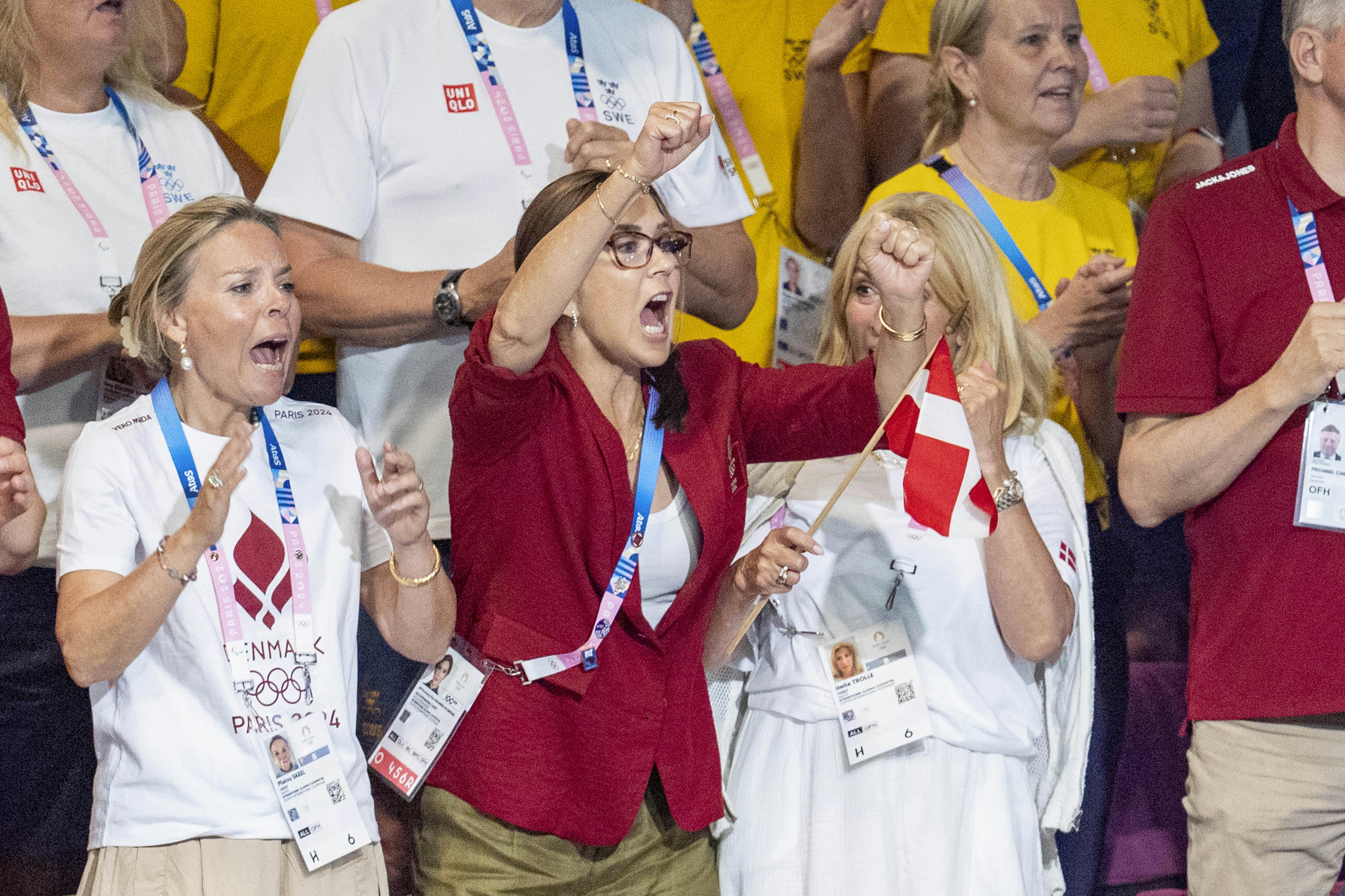 OL Paris 2024 Ol dame håndbold. Dronning Mary så kampen mellem Danmark og Sverige