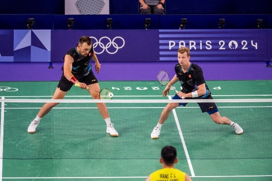 Den danske herredouble i badminton