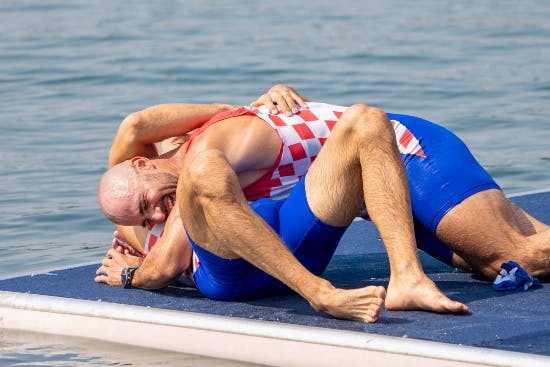 De kroatiske guldvindere fejrer triumfen