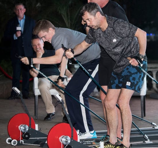 Kong Frederik og Viktor Axelsen