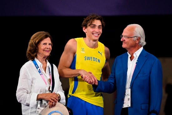 Silvia, Duplantis og Carl Gustaf